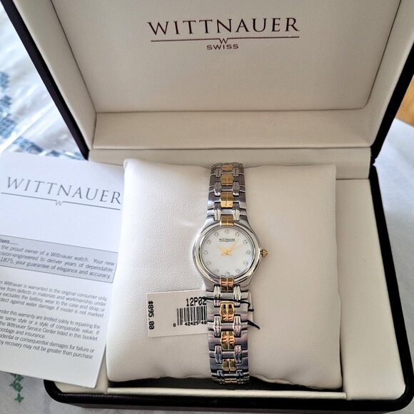 Wittnauer Women's 12P02 Swiss Diamond 2-Tone Watch - Picture 9 of 9